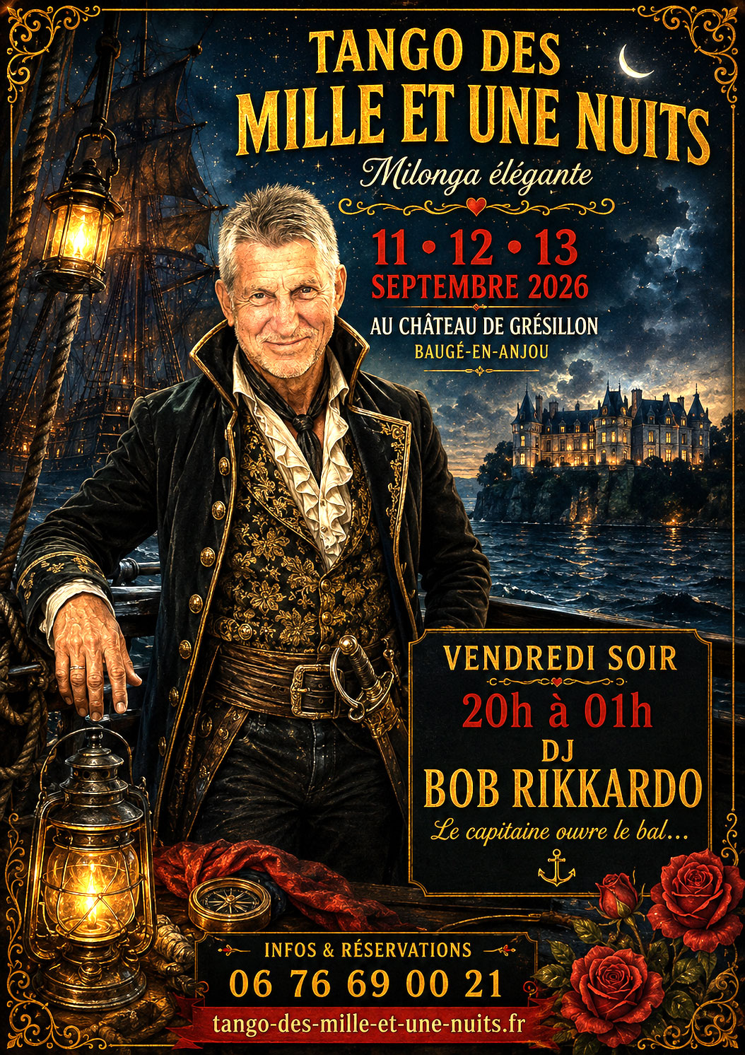 Vendredi soir – DJ Bob Rikkardo – Milonga Château de Grésillon
