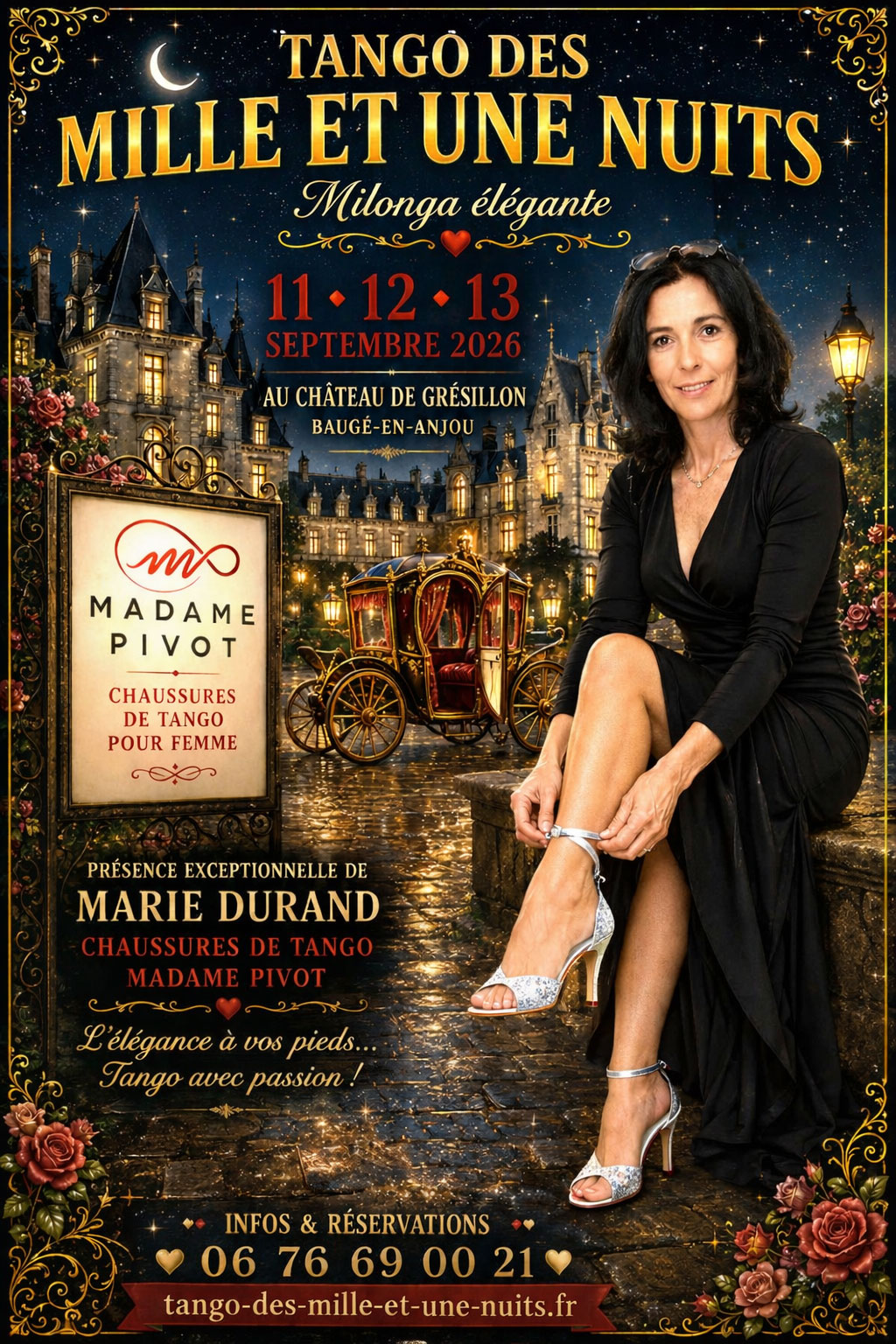 Programme complet Milonga Château de Grésillon – Tango des Mille et Une Nuits