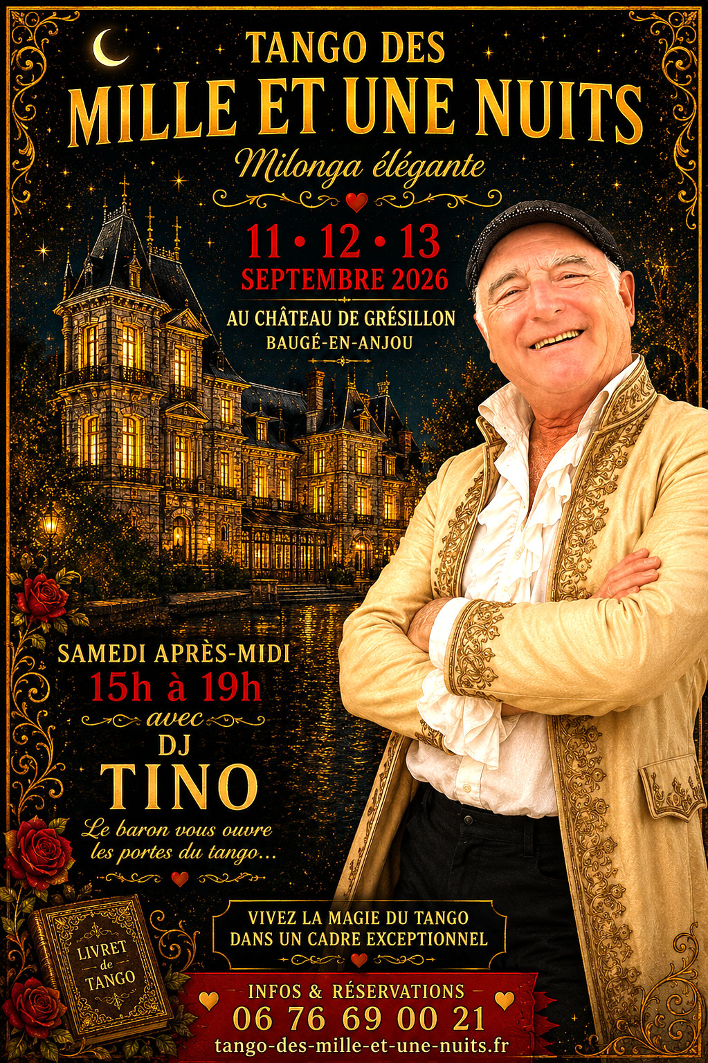 Samedi après-midi – DJ Tino Prieto – Milonga Château de Grésillon